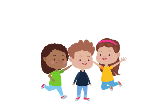 freudige Kinder